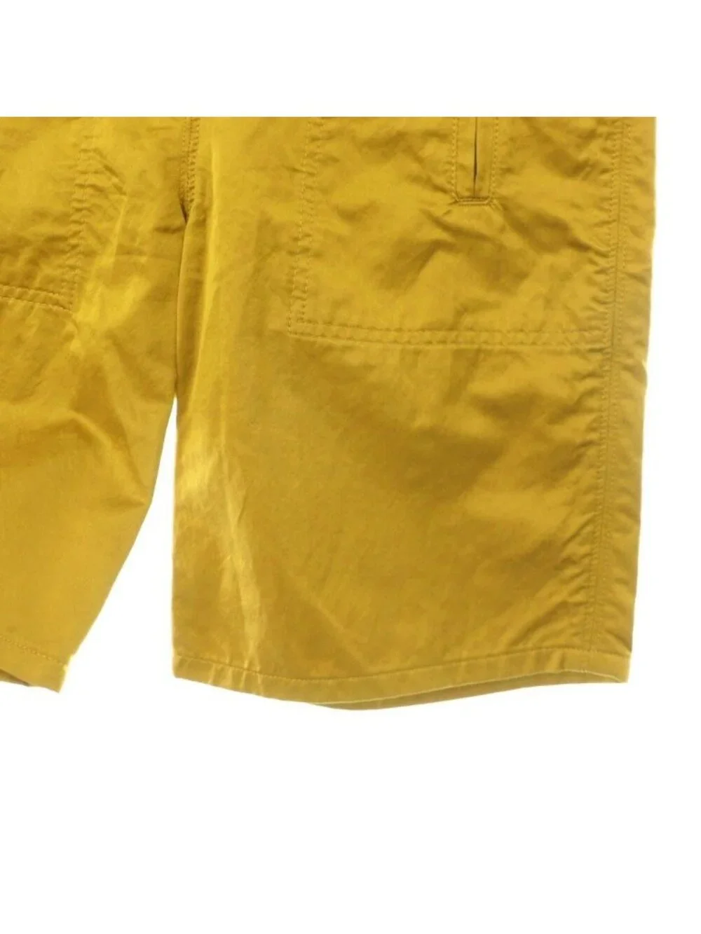 Bottega Veneta Shorts Silk Blend 38 Mustard Color HS